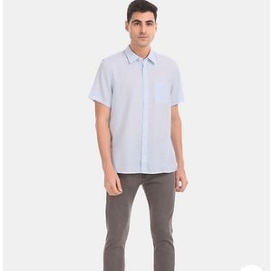 Calvin klein men's light blue casual shirt